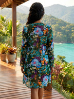 Plunge One Piece Swimsuit | Swimsuit Cover Up-Women Swimsuit-Pick NewYork