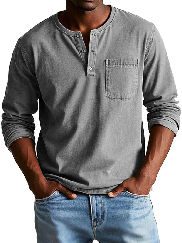 Ethan | Casual Long Sleeve Polo-Men Polo-Pick NewYork