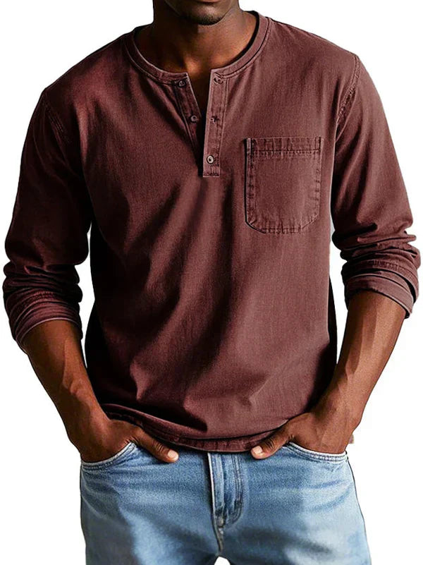 Ethan | Casual Long Sleeve Polo-Men Polo-Pick NewYork
