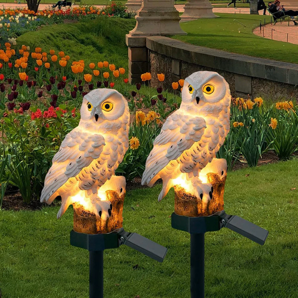 Solar Lights Outdoor | Owl Lamp-Outdoor Light-Pick NewYork