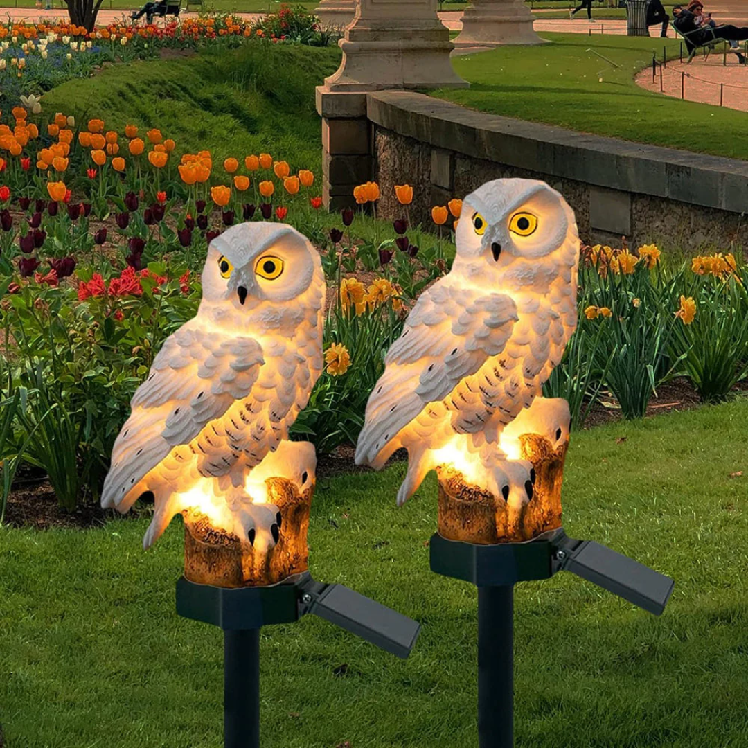 Solar Lights Outdoor | Owl Lamp-Outdoor Light-Pick NewYork