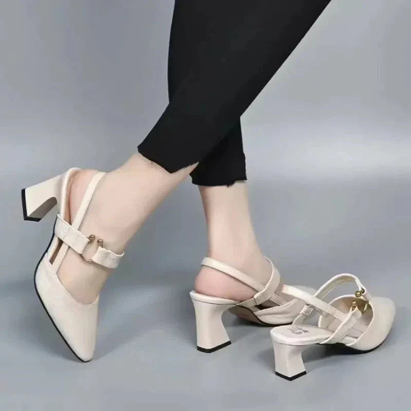 Chloe | Chic Slingback Block Heels-Women Heels-Pick NewYork