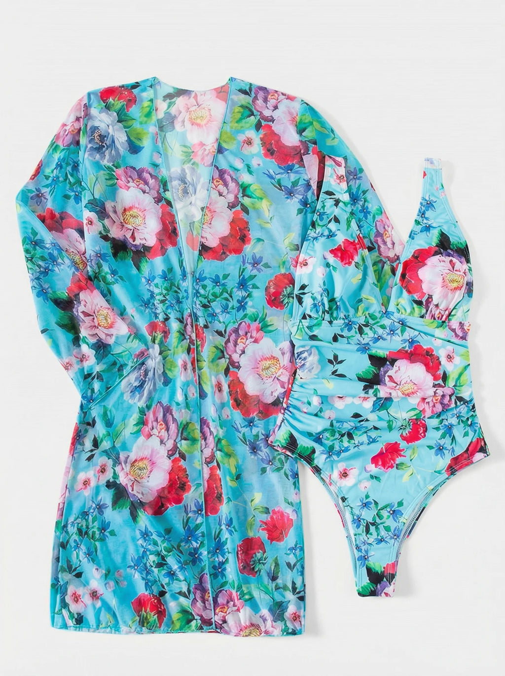 Plunge One Piece Swimsuit | Swimsuit Cover Up-Women Swimsuit-Pick NewYork