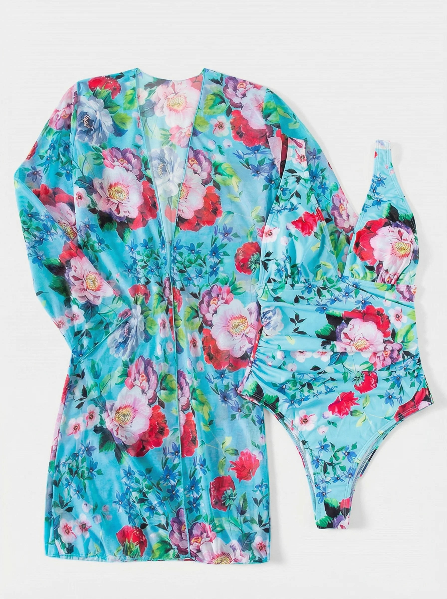 Plunge One Piece Swimsuit | Swimsuit Cover Up-Women Swimsuit-Pick NewYork