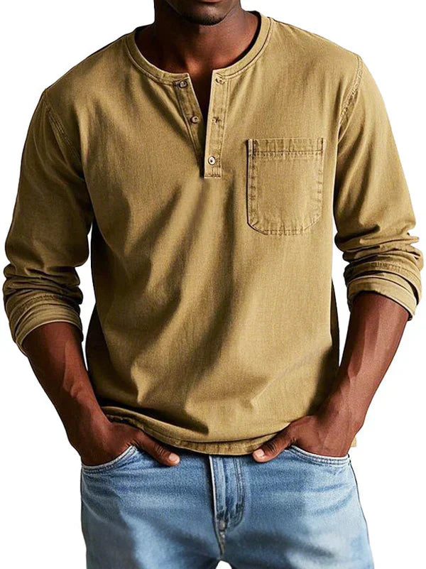 Ethan | Casual Long Sleeve Polo-Men Polo-Pick NewYork