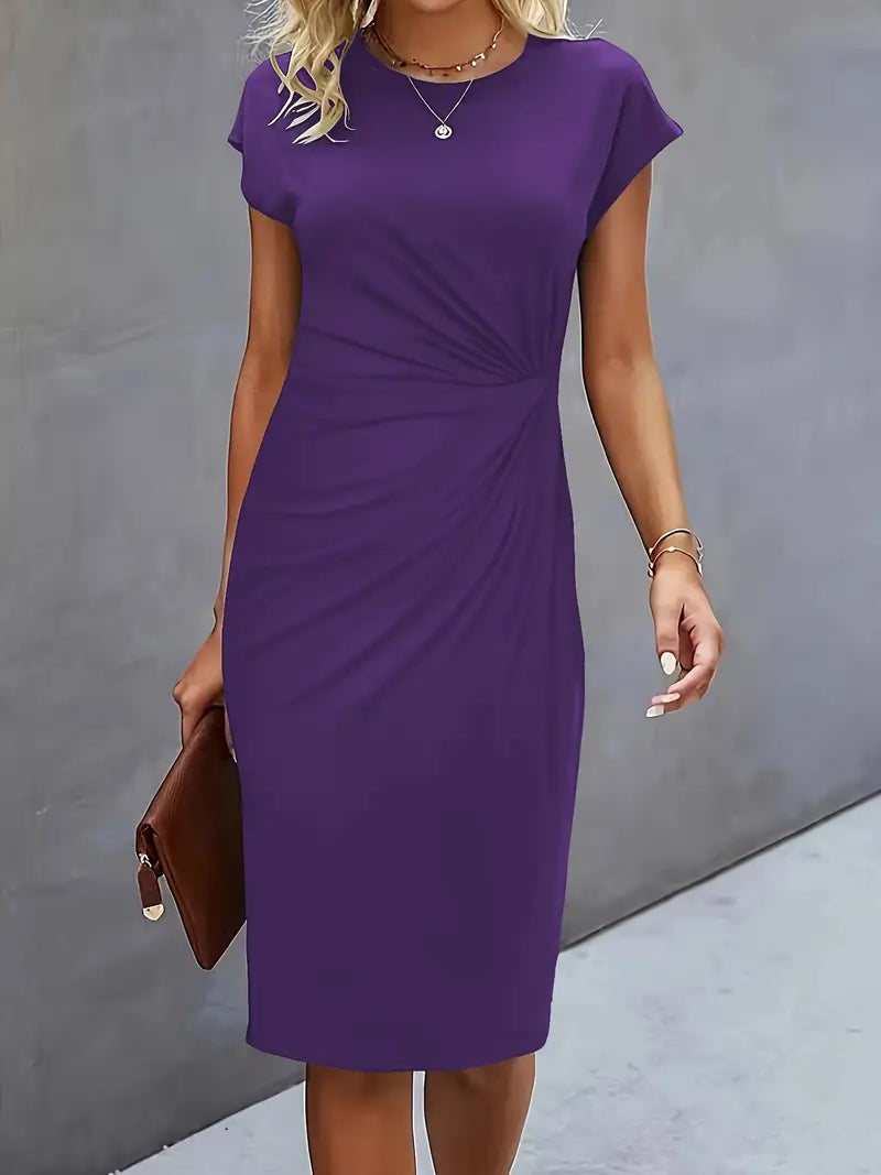 Hannah | Business Casual Women Midi Dress-Women Dress-Pick NewYork