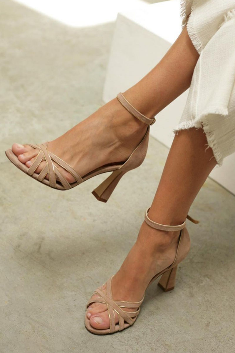 Isabella | Graceful Peep Toe Heels-Women Heels-Pick NewYork