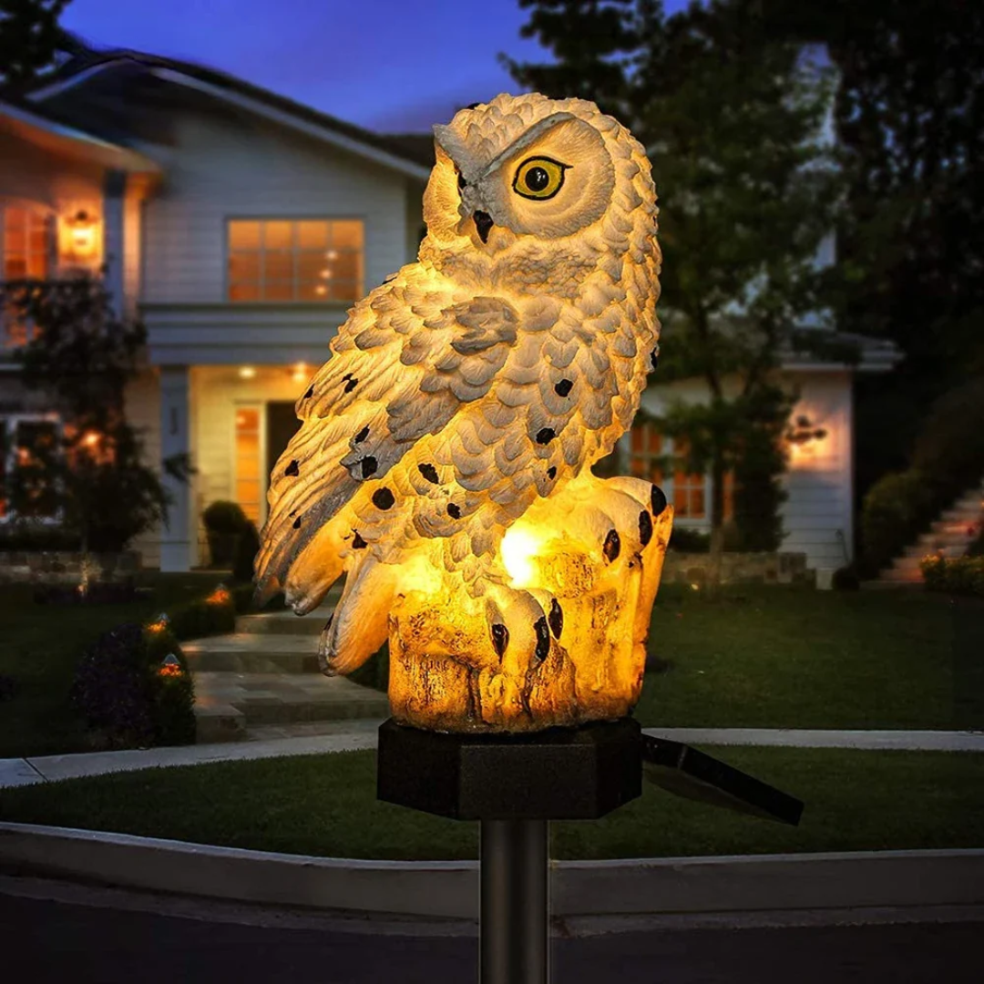Solar Lights Outdoor | Owl Lamp-Outdoor Light-Pick NewYork