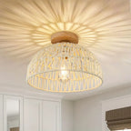Ceiling Light | Boho Rattan Pendant Light-Ceiling Lamp-Pick NewYork