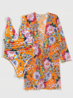 Plunge One Piece Swimsuit | Swimsuit Cover Up-Women Swimsuit-Pick NewYork