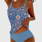 Tankini Swimsuit | Boho Style Two Piece Swimsuit-Women Swimsuit-Pick NewYork