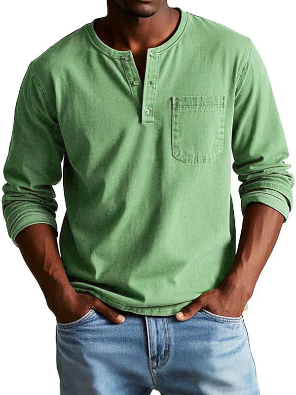 Ethan | Casual Long Sleeve Polo-Men Polo-Pick NewYork