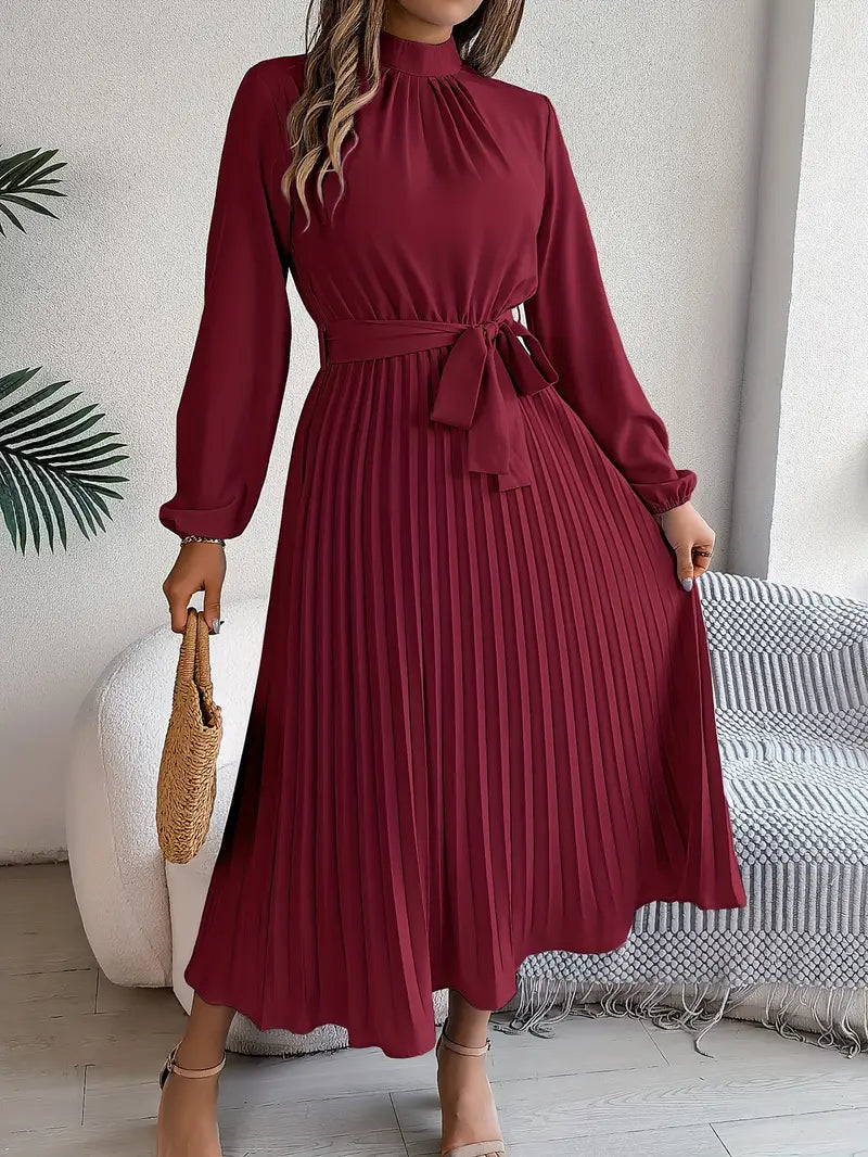 Madison | Pleated Midi Dress For Women-Women Dress-Pick NewYork