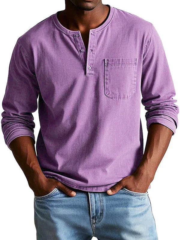 Ethan | Casual Long Sleeve Polo-Men Polo-Pick NewYork