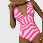 Plunge One Piece Swimsuit | One Piece Swimsuit-Women Swimsuit-Pick NewYork