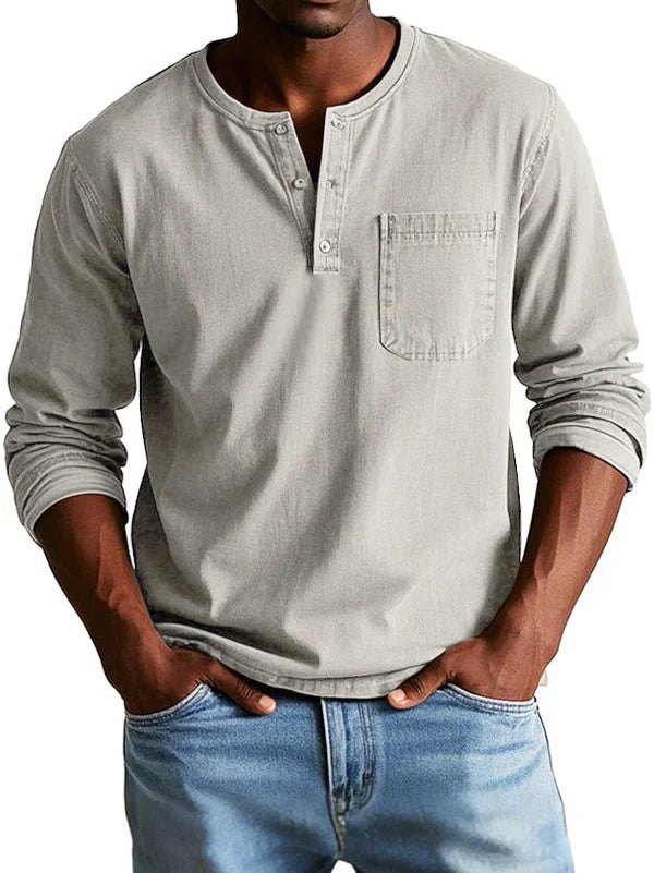 Ethan | Casual Long Sleeve Polo-Men Polo-Pick NewYork