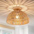 Ceiling Light | Boho Rattan Pendant Light-Ceiling Lamp-Pick NewYork