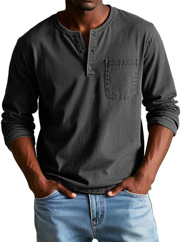 Ethan | Casual Long Sleeve Polo-Men Polo-Pick NewYork