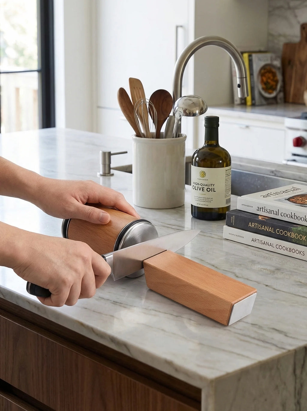 Knife Sharpener Tool | Kitchen Blade Sharpening Kit-Knife Sharpener-Pick NewYork