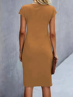 Hannah | Business Casual Women Midi Dress-Women Dress-Pick NewYork