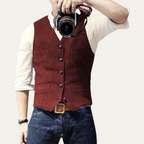 Hudson | Classic Vintage Mens Dress Vest-Men Vest-Pick NewYork