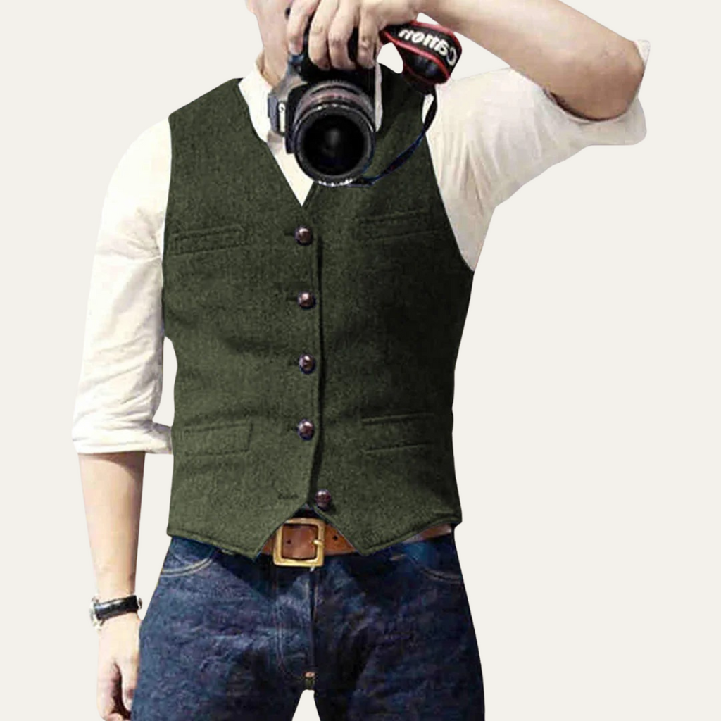 Hudson | Classic Vintage Mens Dress Vest-Men Vest-Pick NewYork