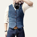 Hudson | Classic Vintage Mens Dress Vest-Men Vest-Pick NewYork