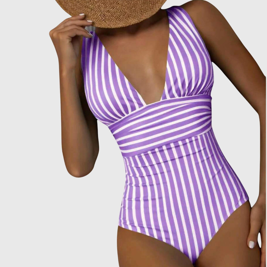Plunge One Piece Swimsuit | One Piece Swimsuit-Women Swimsuit-Pick NewYork