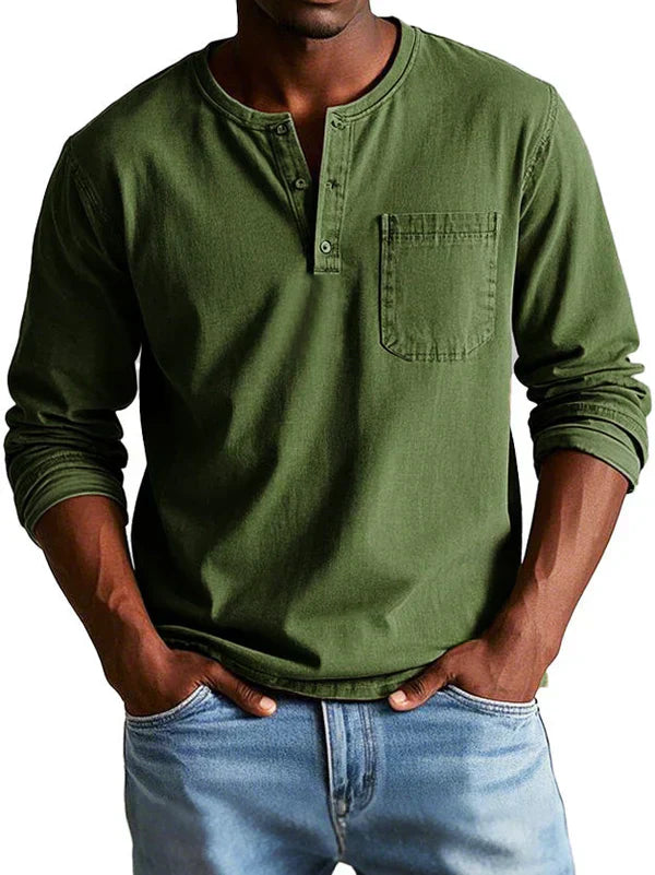 Ethan | Casual Long Sleeve Polo-Men Polo-Pick NewYork