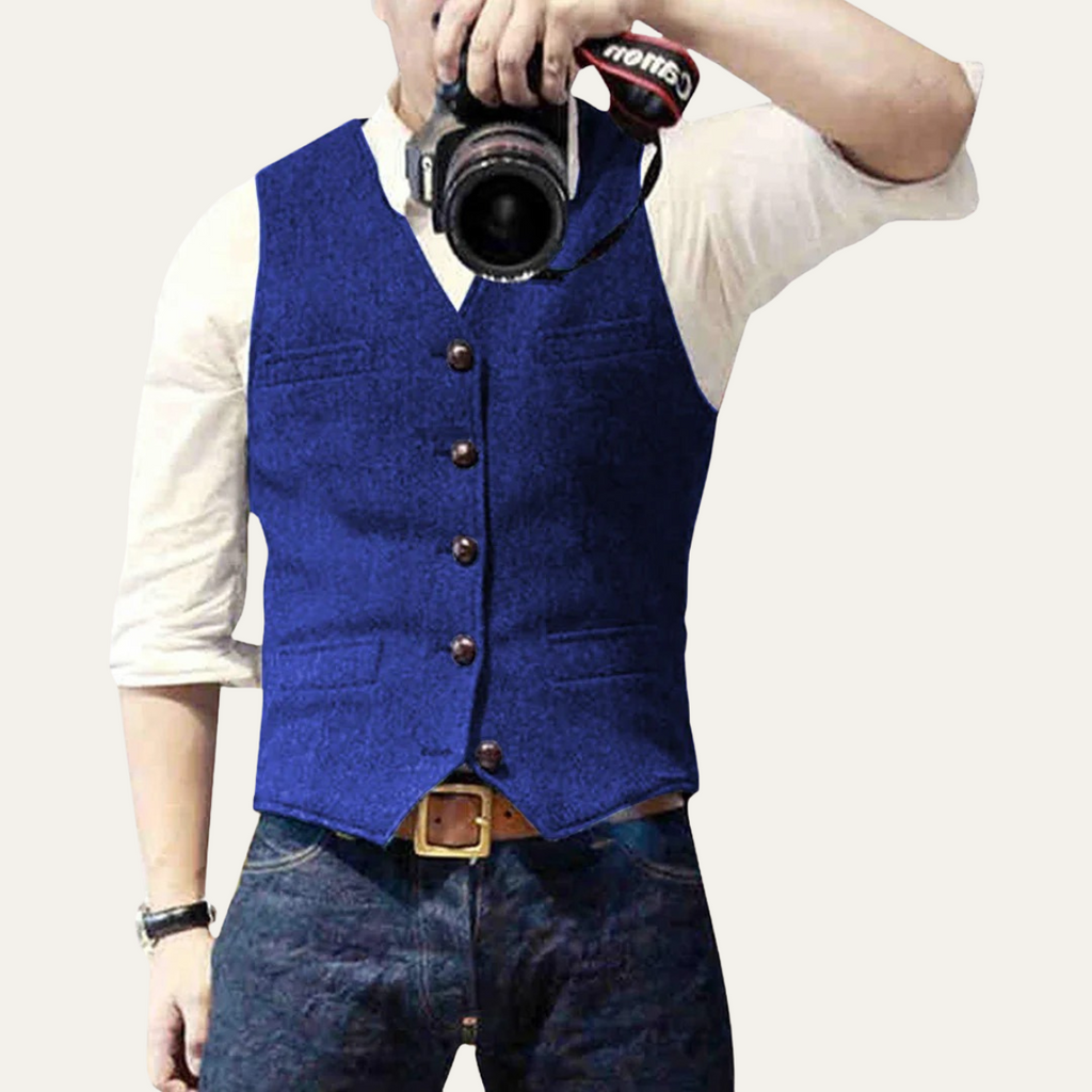Hudson | Classic Vintage Mens Dress Vest-Men Vest-Pick NewYork