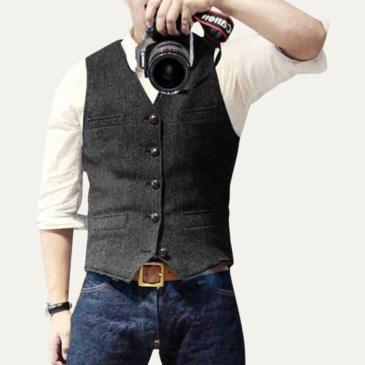 Hudson | Classic Vintage Mens Dress Vest-Men Vest-Pick NewYork