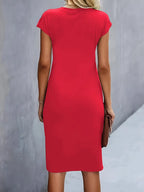 Hannah | Business Casual Women Midi Dress-Women Dress-Pick NewYork
