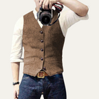 Hudson | Classic Vintage Mens Dress Vest-Men Vest-Pick NewYork