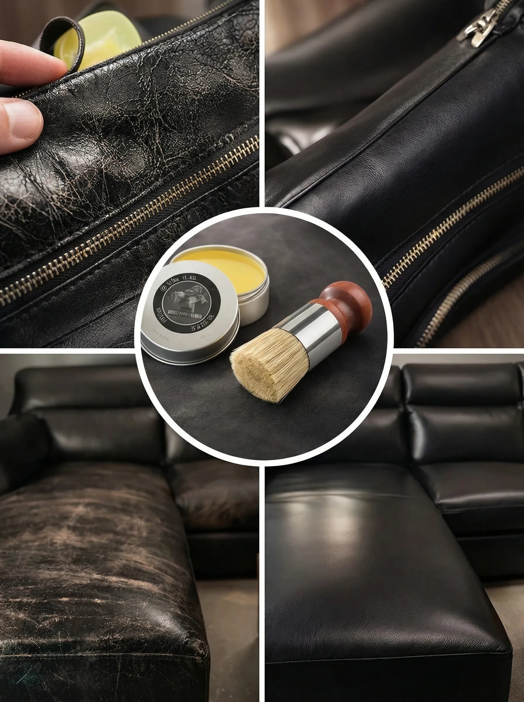 Shoe Polish Kit | Leather Recoloring Balm Set-Shoe Care-Pick NewYork