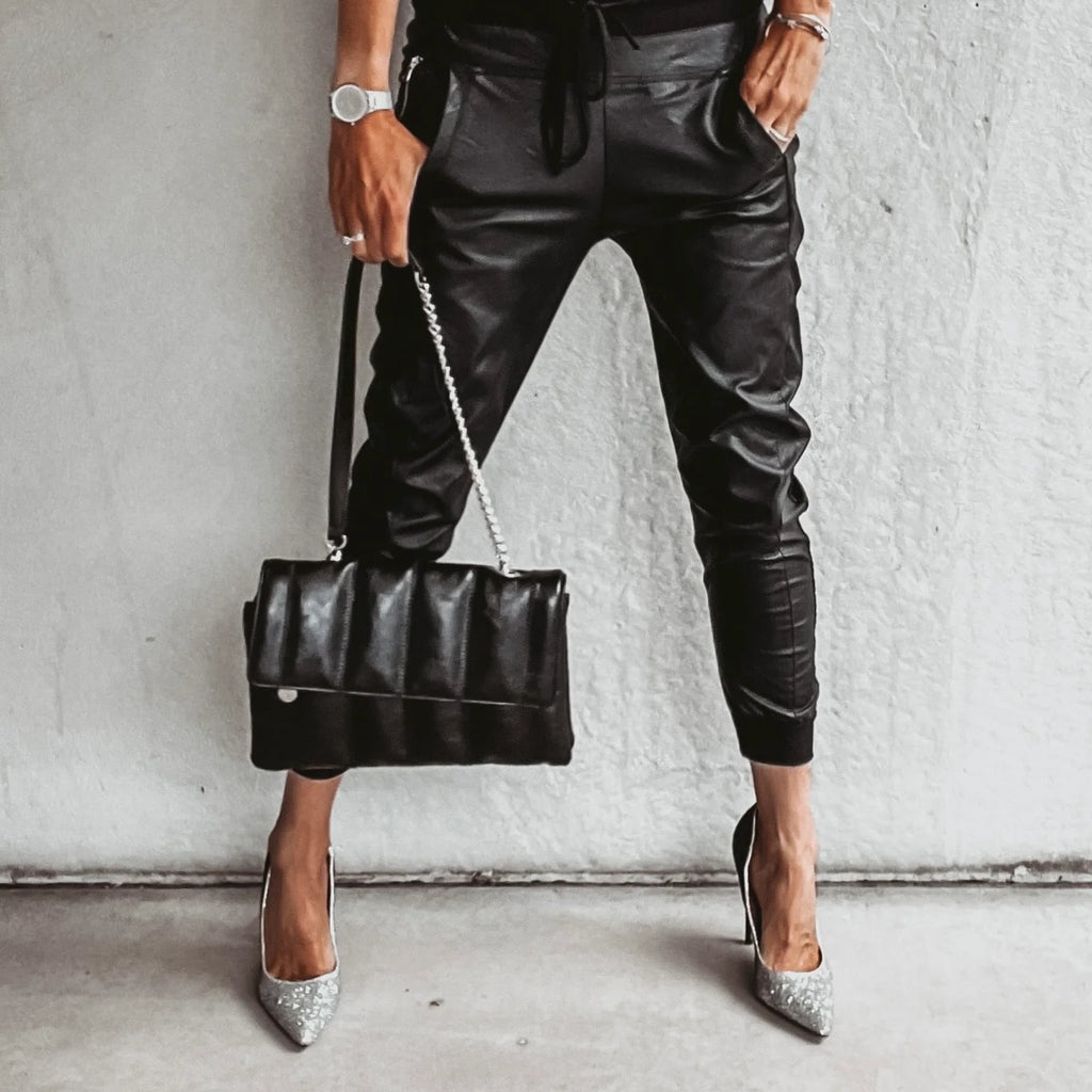 Dressy Joggers | Casual Chic Going Out Pants-Women Pants-Pick NewYork