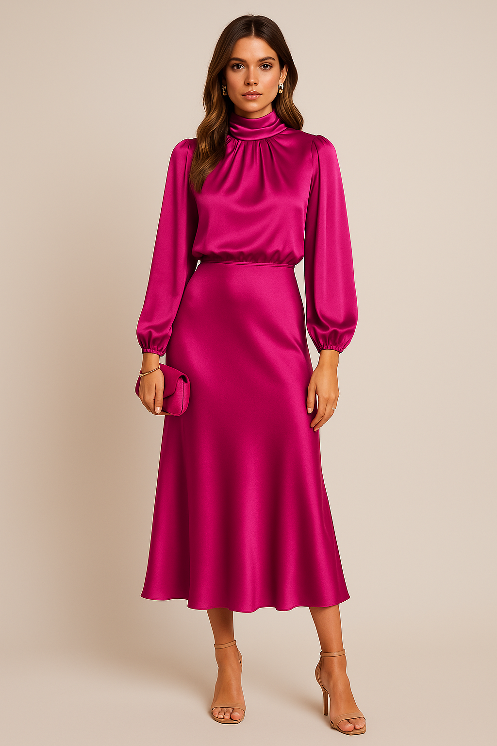 Charlotte | Midi Wedding Guest Dress-Women Dress-Pick NewYork