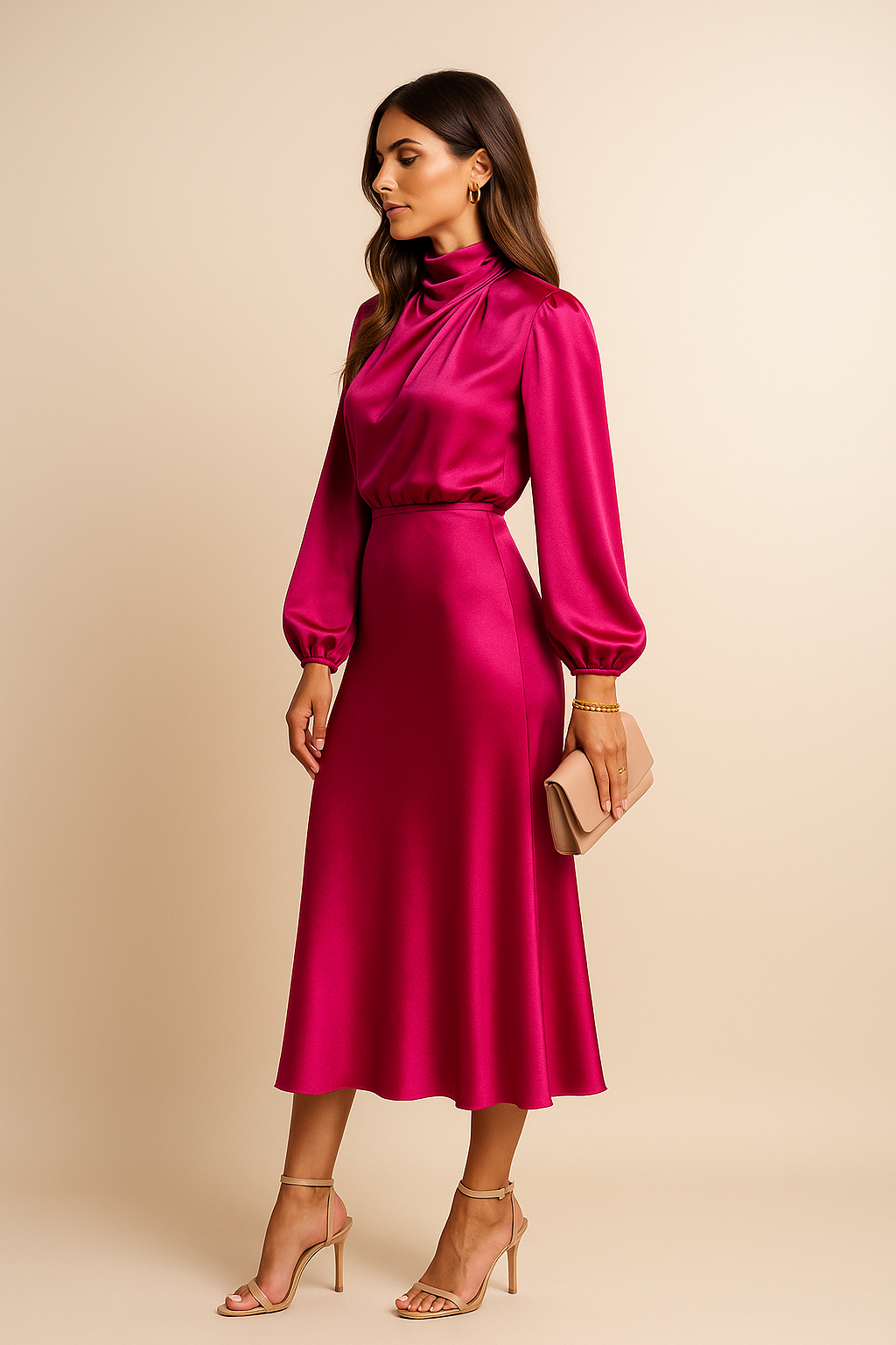 Charlotte | Midi Wedding Guest Dress-Women Dress-Pick NewYork