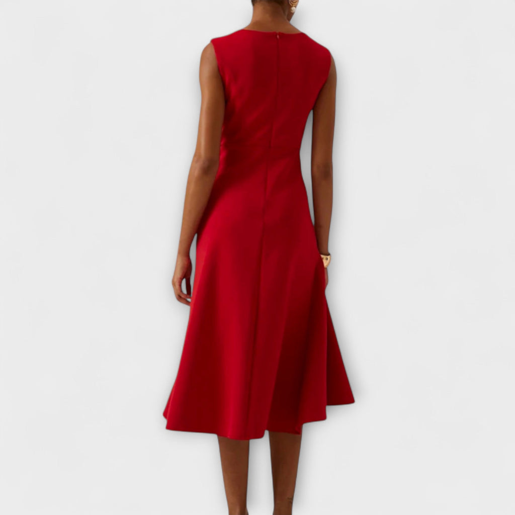 Midi Dress | Pleated Midi Dress-Women Dress-Pick NewYork