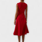 Midi Dress | Pleated Midi Dress-Women Dress-Pick NewYork