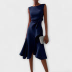 Midi Dress | Pleated Midi Dress-Women Dress-Pick NewYork