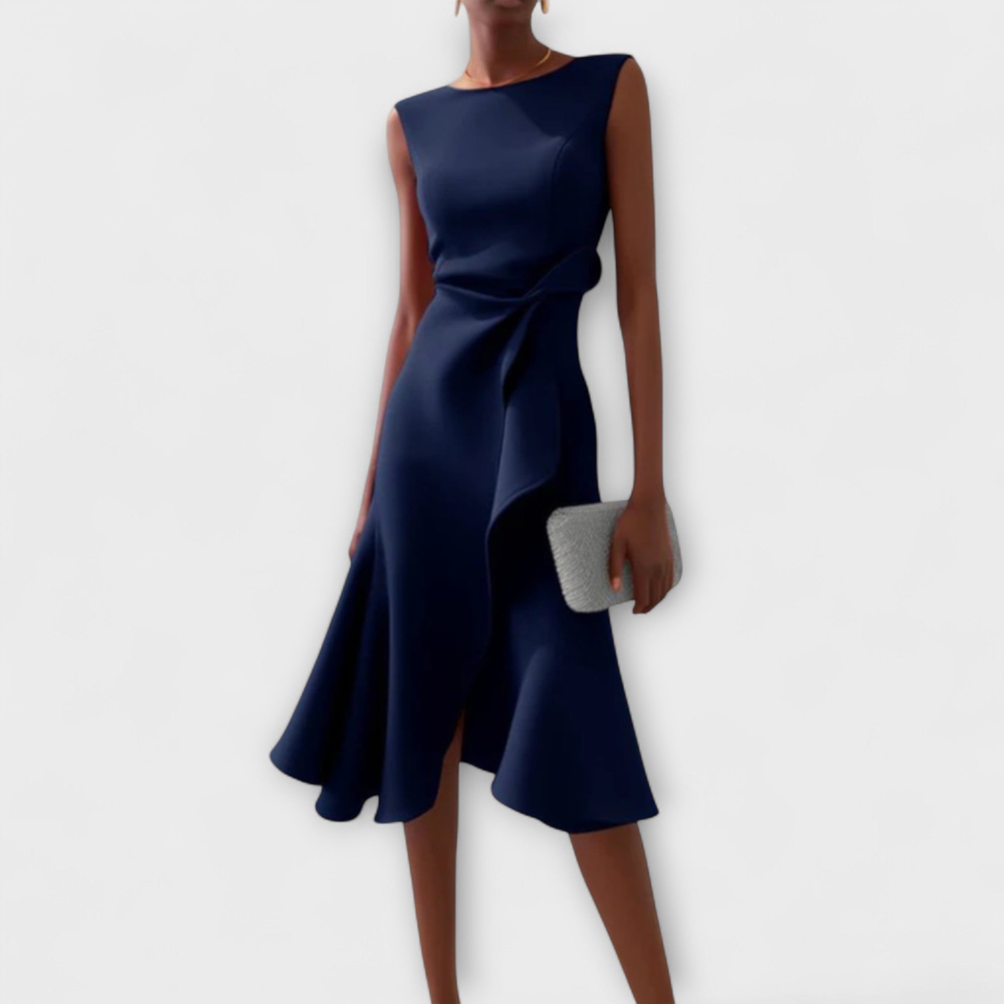Midi Dress | Pleated Midi Dress-Women Dress-Pick NewYork