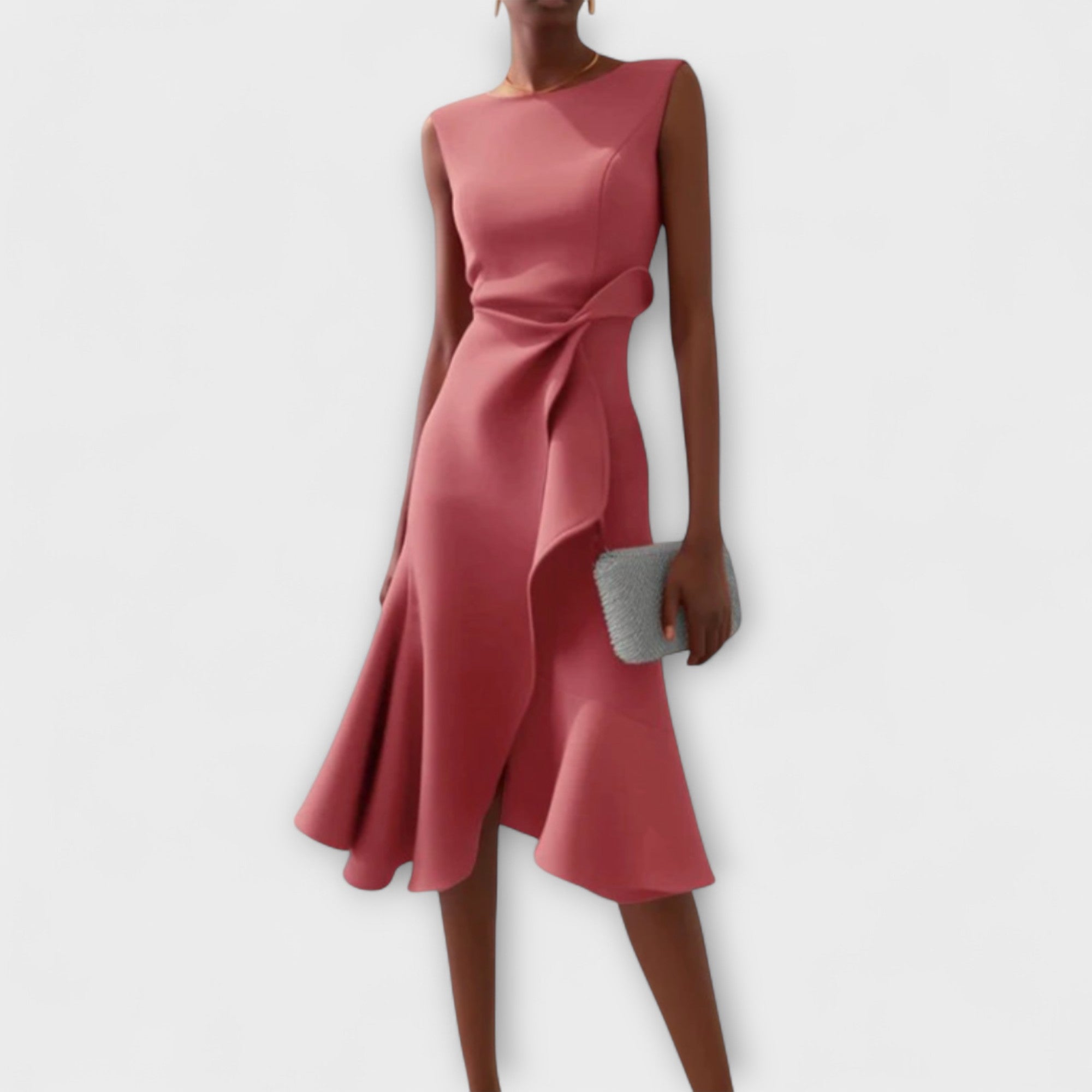 Midi Dress | Pleated Midi Dress-Women Dress-Pick NewYork