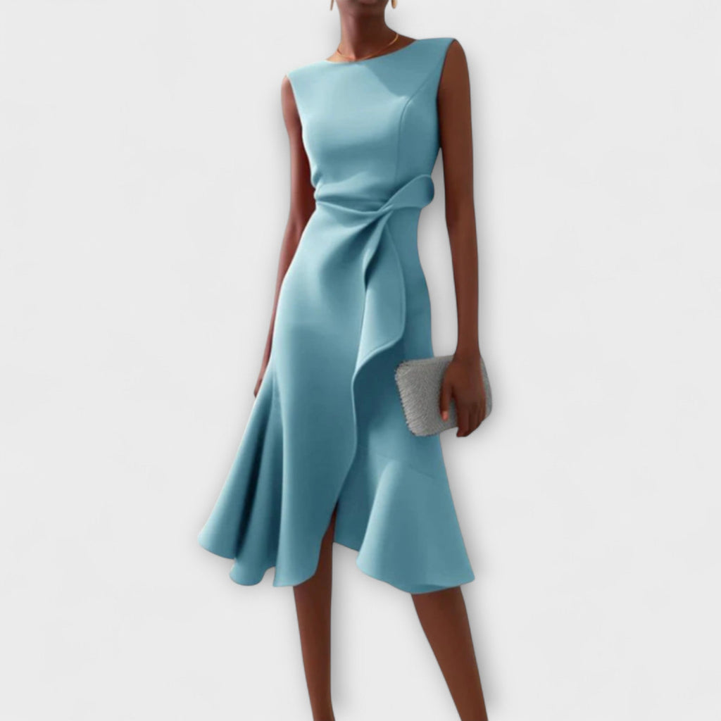 Midi Dress | Pleated Midi Dress-Women Dress-Pick NewYork