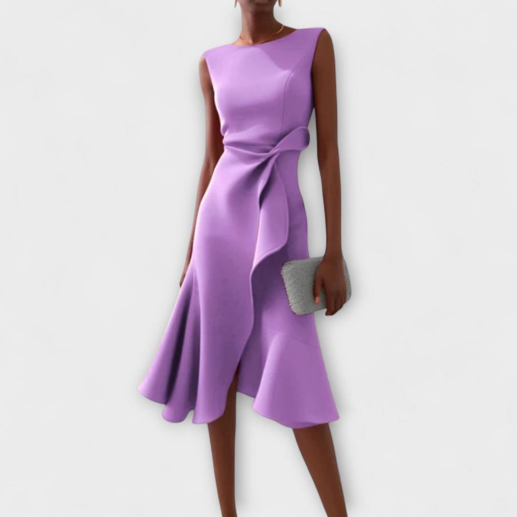 Midi Dress | Pleated Midi Dress-Women Dress-Pick NewYork