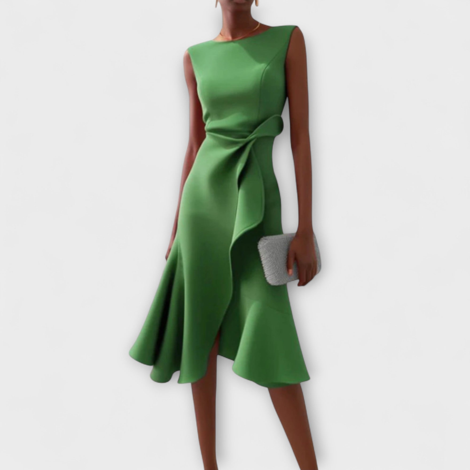 Midi Dress | Pleated Midi Dress-Women Dress-Pick NewYork