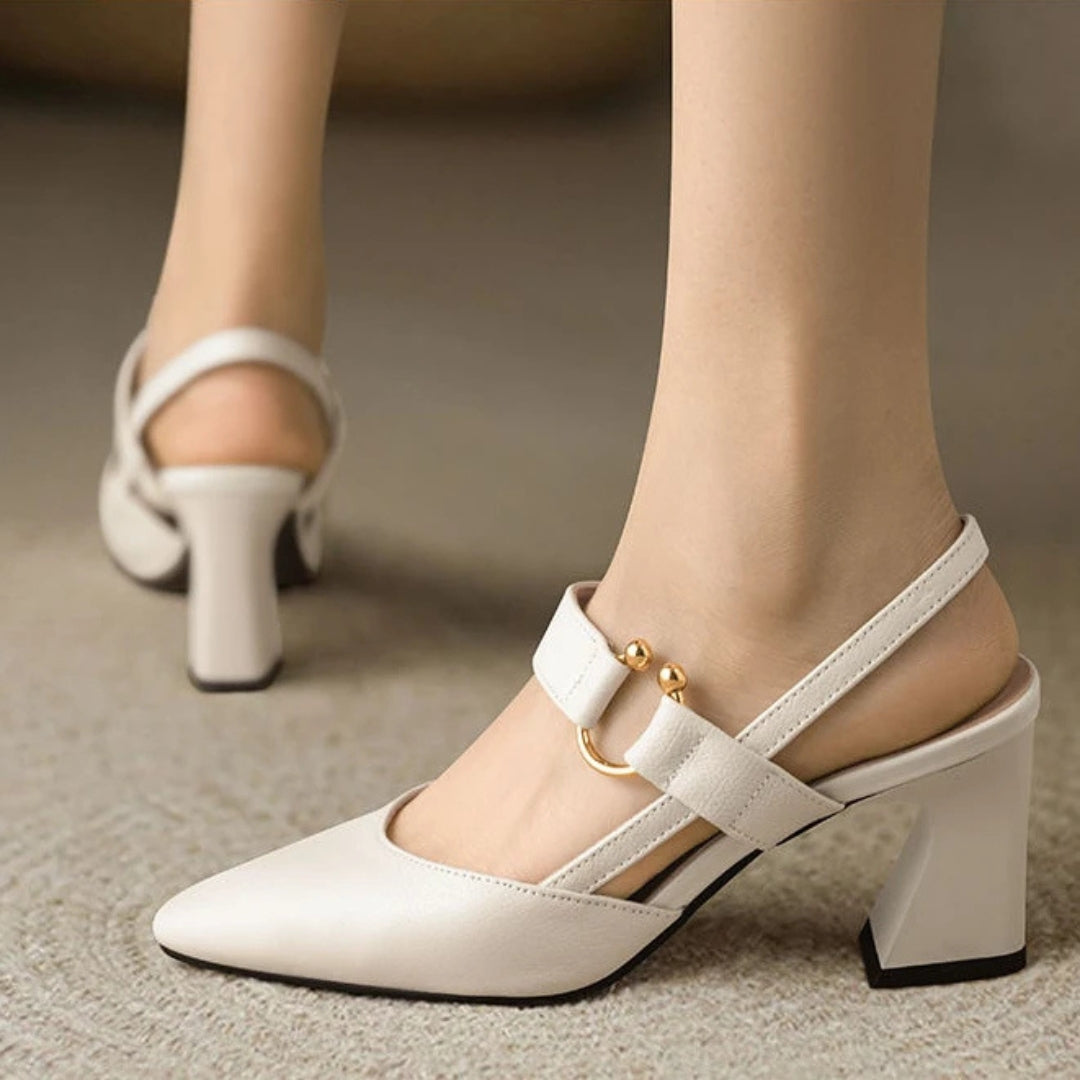 Chloe | Chic Slingback Block Heels-Women Heels-Pick NewYork