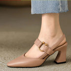 Chloe | Chic Slingback Block Heels-Women Heels-Pick NewYork