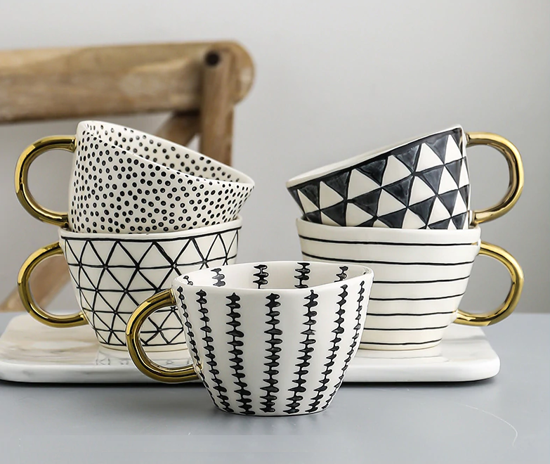 Tea Cup | Patterned Coffee Mug-Mug-Pick NewYork
