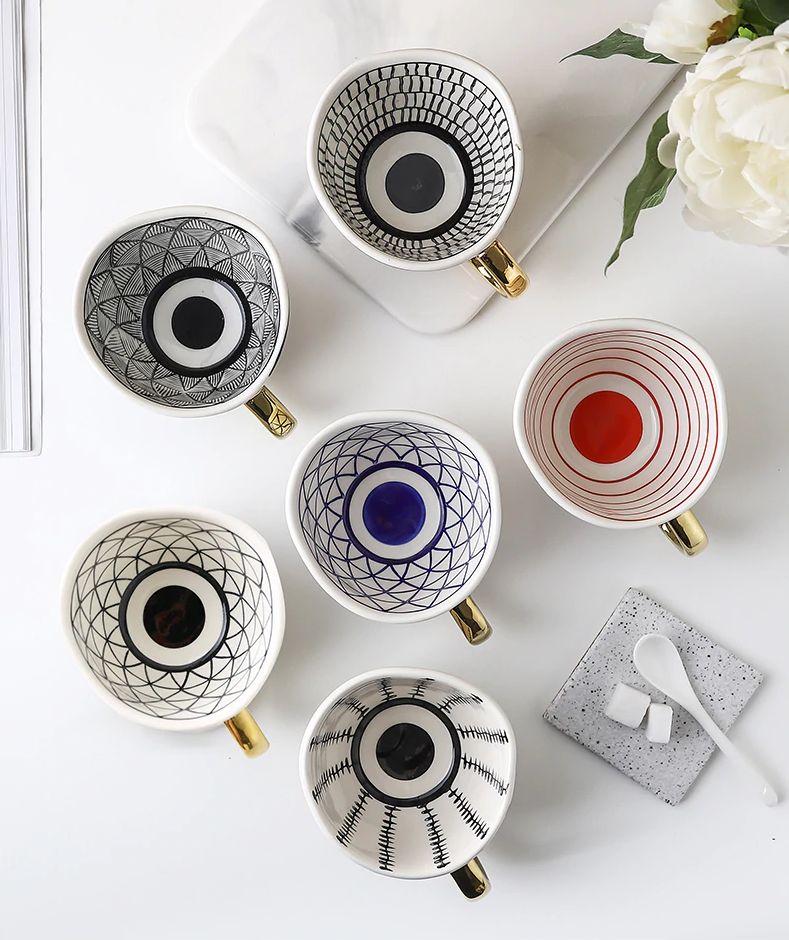 Tea Cup | Patterned Coffee Mug-Mug-Pick NewYork