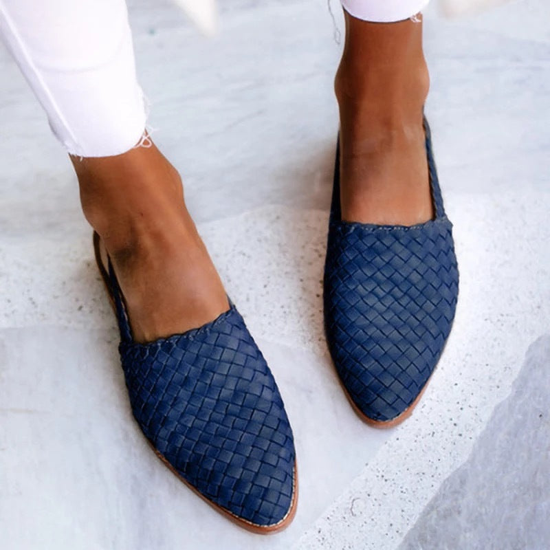 Luna | Pointed Toe Slingback Flats-Women Shoes-Pick NewYork